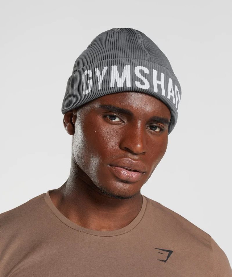 Gymshark Seamless Docker Beanie Grey | CA 30651A